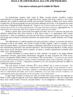 DALLA PLANETOLOGIA ALLA PLANETOGRAFIA - Una nuova scienza per lo studio di Marte