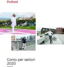 Conto per settori 2020 - Profond