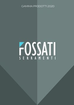 GAMMA PRODOTTI 2020 - Linea Serramenti Snc