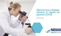 Malnutrizione e disfagia: elementi di fragilità nel paziente COVID - Sergio Riso