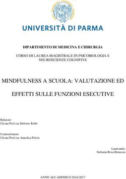 MINDFULNESS A SCUOLA: VALUTAZIONE ED EFFETTI SULLE FUNZIONI ESECUTIVE