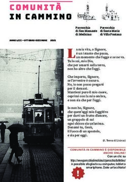 In cammino ANNO LIII - OTTOBRE-DICEMBRE 2021 - Parrocchia San Mamante