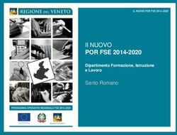 Il NUOVO POR FSE 2014-2020 Dipartimento Formazione, Istruzione e Lavoro - Portale Musei Veneti
