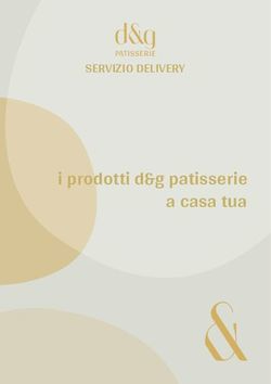 I prodotti d&g patisserie a casa tua - SERVIZIO DELIVERY