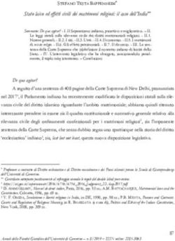 Stato laico ed effetti civili dei matrimoni religiosi: il caso dell'India - Unicam