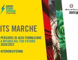 ITS MARCHE PERCORSI DI ALTA FORMAZIONE A MISURA DEL TUO FUTURO - 2020/2022 #ITSNONSIFERMA