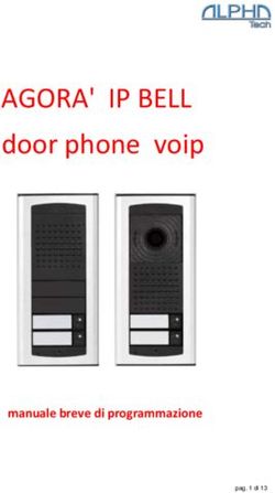 AGORA' IP BELL door phone voip - manuale breve di programmazione