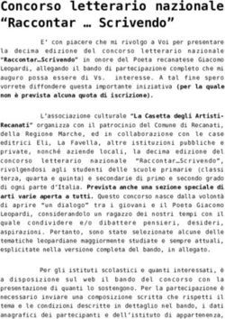 Concorso letterario nazionale "Raccontar Scrivendo"