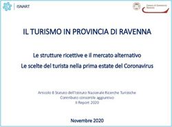 IL TURISMO IN PROVINCIA DI RAVENNA - Federalberghi Cervia