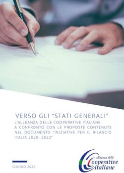 VERSO GLI "STATI GENERALI" - L'ALLEANZA DELLE COOPERATIVE ITALIANE A CONFRONTO CON LE PROPOSTE CONTENUTE NEL DOCUMENTO "INIZIATIVE PER IL RILANCIO ...