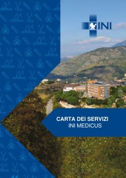 CARTA DEI SERVIZI INI MEDICUS