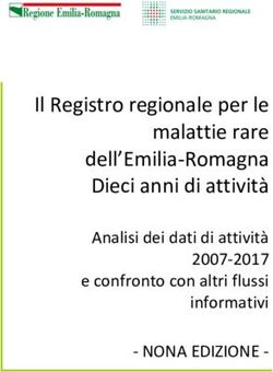 Il Registro regionale per le malattie rare dell'Emilia-Romagna Dieci anni di attività - Analisi dei dati di attività 2007-2017 e confronto con ...