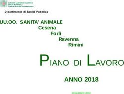 PIANO DI LAVORO ANNO 2018 - UU.OO. SANITA' ANIMALE Cesena - AUSL Romagna
