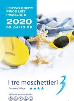 2020 LISTINO PREZZI PRICE LIST PREISLISTE - Vivi la tua vacanza in relax - I Tre Moschettieri Camping ...