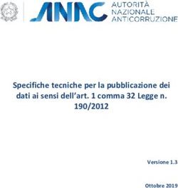 Specifiche tecniche per la pubblicazione dei dati ai sensi dell'art. 1 comma 32 Legge n. 190/2012 - Versione 1.3 Ottobre 2019