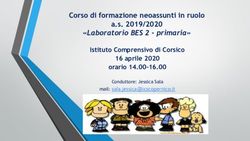 Corso di formazione neoassunti in ruolo a.s. 2019/2020 - "Laboratorio BES 2 - primaria"
