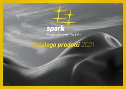 Catalogo prodotti 2021 - Spark Italy