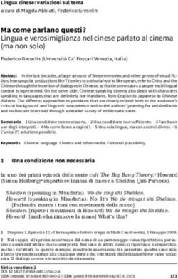 Ma come parlano questi? - Lingua e verosimiglianza nel cinese parlato al cinema ma non solo Federico Greselin Universit&agrave; Ca' Foscari Venezia ...