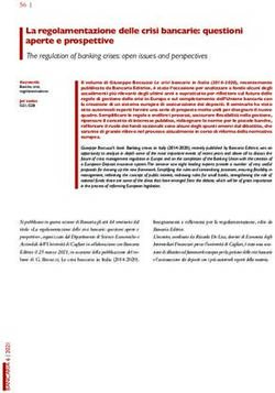 La regolamentazione delle crisi bancarie: questioni aperte e prospettive - FITD