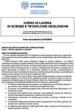 CORSO DI LAUREA IN SCIENZE E TECNOLOGIE GEOLOGICHE - scienze e ...