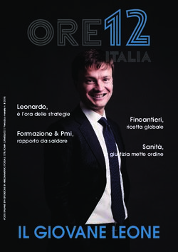 IL GIOVANE LEONE - Leonardo, è l'ora delle strategie - Ecoplasteam