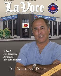Il Leader con la visione del futuro nell'arte dentaria - EURO CANADA - La Voce