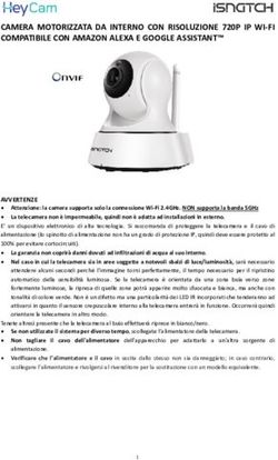 CAMERA MOTORIZZATA DA INTERNO CON RISOLUZIONE 720P IP WI-FI COMPATIBILE CON AMAZON ALEXA E GOOGLE ASSISTANT - facchiano.it