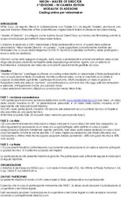 NIKON - MASTER OF DIRECTOR 3ª EDIZIONE - IN CAMERA EDITION MODALITA' DI ADESIONE - Leevia