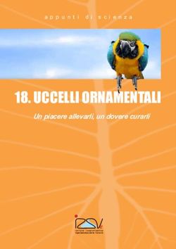 UCCELLI ORNAMENTALI - Un piacere allevarli, un dovere curarli appunti di scienza - Associazione Ornitologica Trentina