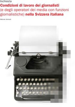 Condizioni di lavoro dei giornalisti (e degli operatori dei media con funzioni giornalistiche) nella Svizzera italiana - Inchiesta