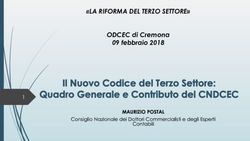 "LA RIFORMA DEL TERZO SETTORE" - ODCEC di Cremona 09 febbraio 2018 - MAURIZIO POSTAL
