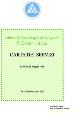 CARTA DEI SERVIZI Istituto di Radiologia ed Ecografia - P. Deriu - S.r.l.