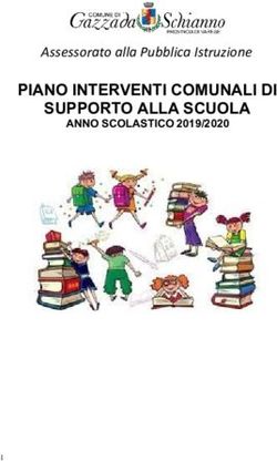 PIANO INTERVENTI COMUNALI DI SUPPORTO ALLA SCUOLA - Assessorato alla Pubblica Istruzione