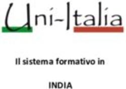 INDIA Il sistema formativo in - Uni-Italia