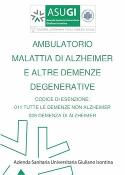 AMBULATORIO MALATTIA DI ALZHEIMER E ALTRE DEMENZE DEGENERATIVE - CODICE DI ESENZIONE: 011 TUTTE LE DEMENZE NON ALZHEIMER 029 DEMENZA DI ALZHEIMER ...