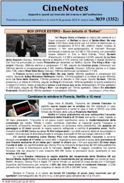 CineNotes Appunti e spunti sul mercato del cinema e dell'audiovisivo - Lombardia Spettacolo