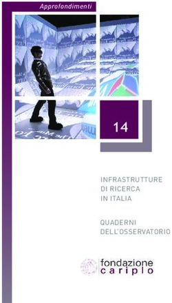 14 INFRASTRUTTURE DI RICERCA IN ITALIA QUADERNI DELL'OSSERVATORIO - Approfondimenti