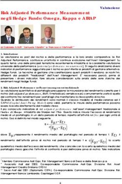 Risk Adjusted Performance Measurement negli Hedge Funds: Omega, Kappa e AIRAP