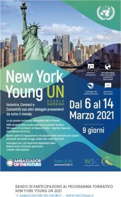 BANDO DI PARTECIPAZIONE AL PROGRAMMA FORMATIVO NEW YORK YOUNG UN 2021 - "L'AMBASCIATORE DEL FUTURO" - WWW.WSCITALIA.IT 2018 - WSC Italia