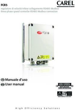 Manuale d'uso User manual - FCR3 regolatore di velocità trifase collegamento RS485 Modbus three-phase speed controller RS485 Modbus connection - CAREL