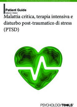 Malattia critica, terapia intensiva e disturbo post-traumatico di stress - (PTSD) Patient Guide Italiano | Italian - Psychology Tools