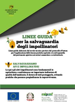 Linee Guida Per La Salvaguardia Degli Impollinatori