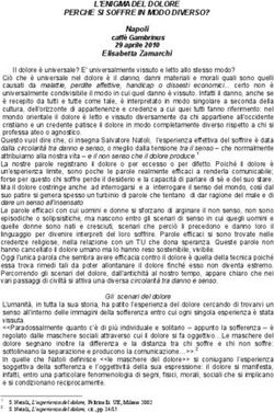 L'ENIGMA DEL DOLORE PERCHE SI SOFFRE IN MODO DIVERSO?