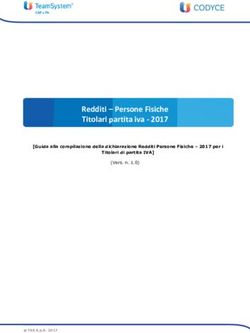 Redditi - Persone Fisiche Titolari partita iva 2017