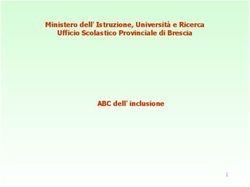 Ministero dell'Istruzione, Università e Ricerca Ufficio Scolastico Provinciale di Brescia ABC dell'inclusione