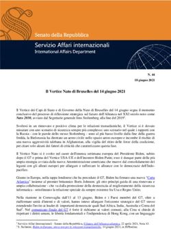 Il Vertice Nato di Bruxelles del 14 giugno 2021 - Senato