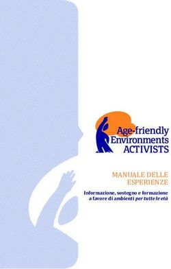 ESPERIENZE Informazione, sostegno e formazione a favore di ambienti per tutte le età - Lunaria