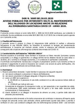 AVVISO PUBBLICO PER INTERVENTI VOLTI AL MANTENIMENTO DELL'ALLOGGIO IN LOCAZIONE ANCHE IN RELAZIONE ALL'EMERGENZA SANITARIA COVID 19 - ANNO 2020.