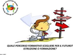 QUALE PERCORSO FORMATIVO SCEGLIERE PER IL FUTURO? ISTRUZIONE O FORMAZIONE? - Istituto ...