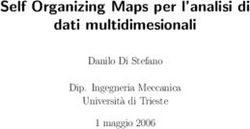 Self Organizing Maps per l'analisi di dati multidimesionali - Danilo Di Stefano Dip. Ingegneria Meccanica Universit'a di Trieste 1 maggio 2006